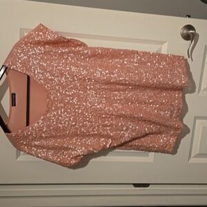 Sequin cap sleeve top, XL
